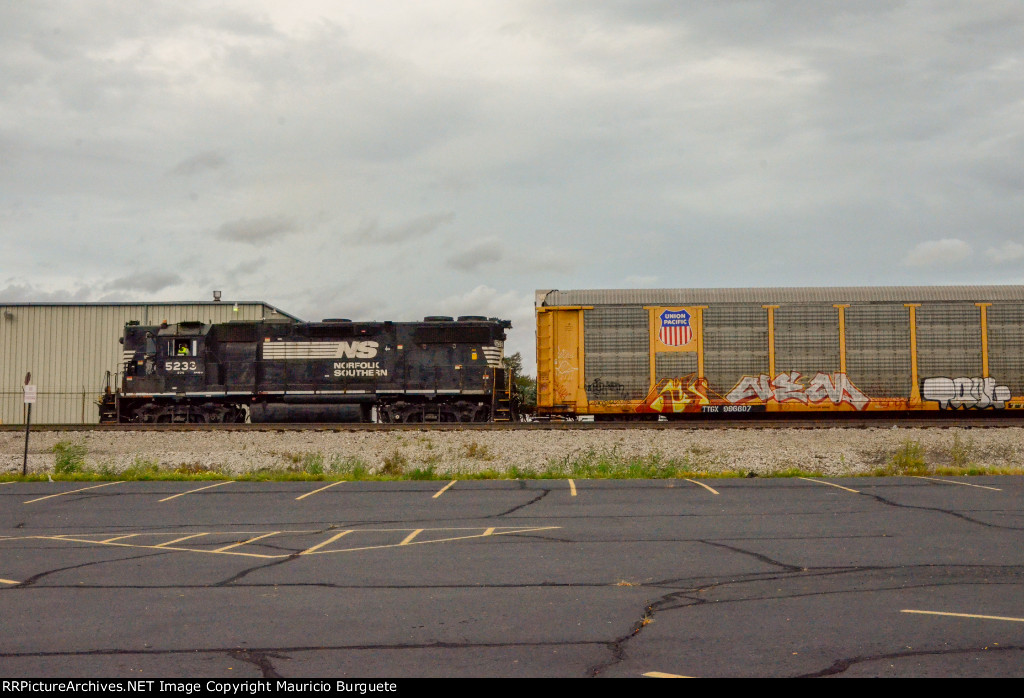 NS GP38-2 High nose Locomotive in the yard